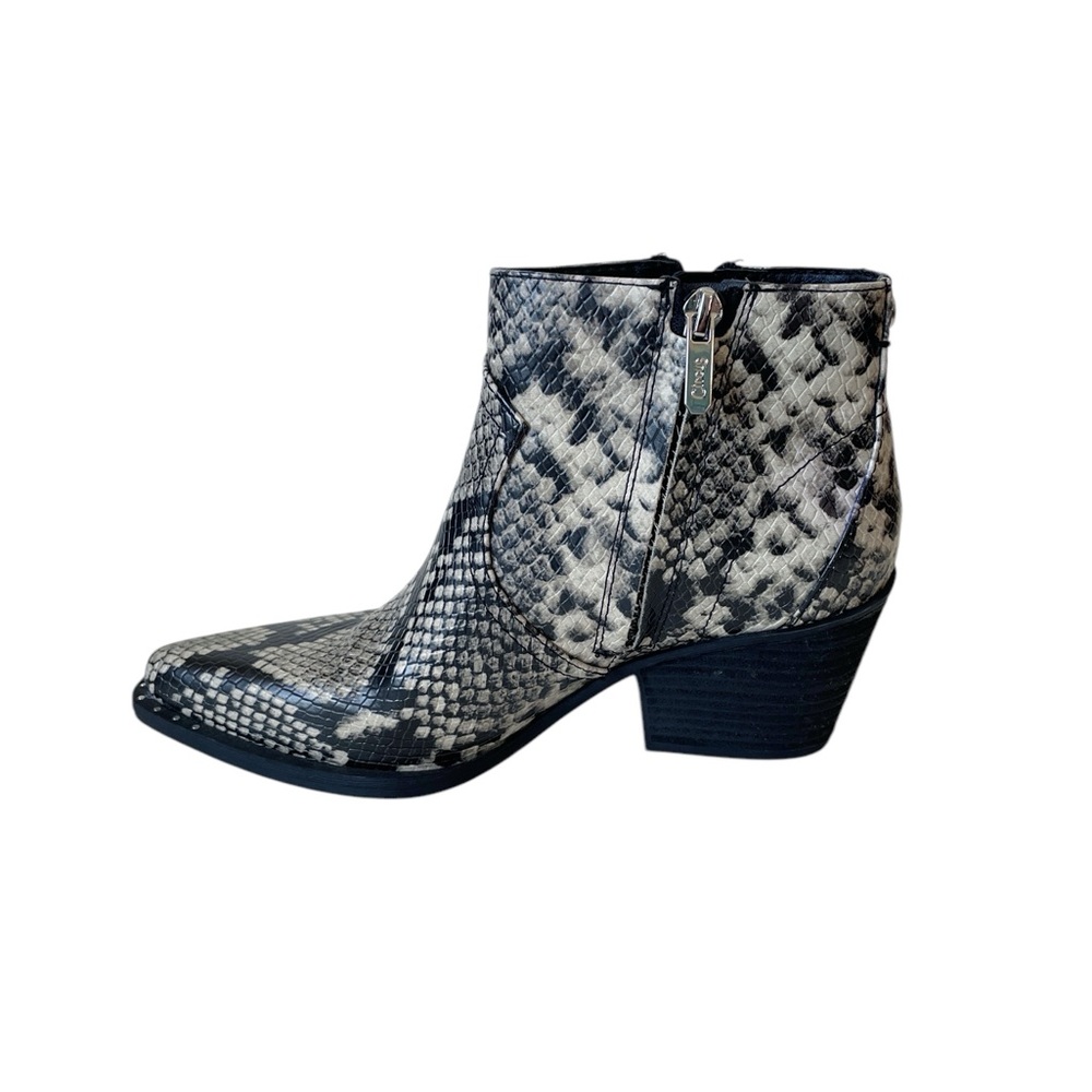 NEW Sam Edelman Whistler snakeskin animal skin ankle boots size US 6 EU 36 - Picture 4 of 9